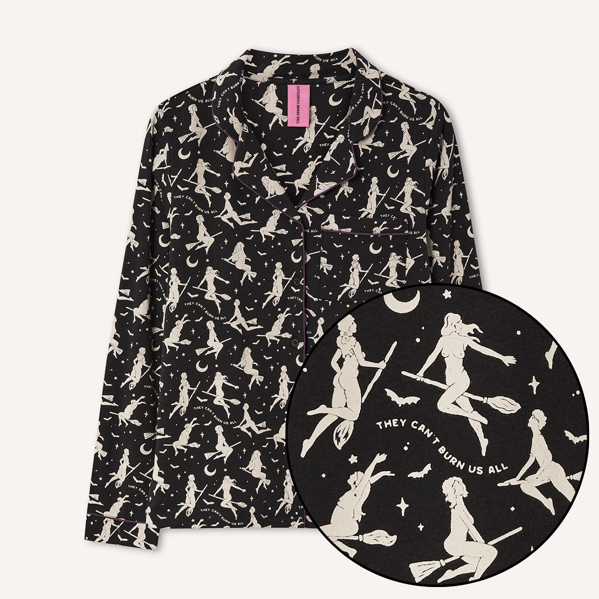 They Can't Burn Us All Pyjama Set-Feminist Apparel, Feminist Clothing, Feminist Pyjama Set-The Spark Company