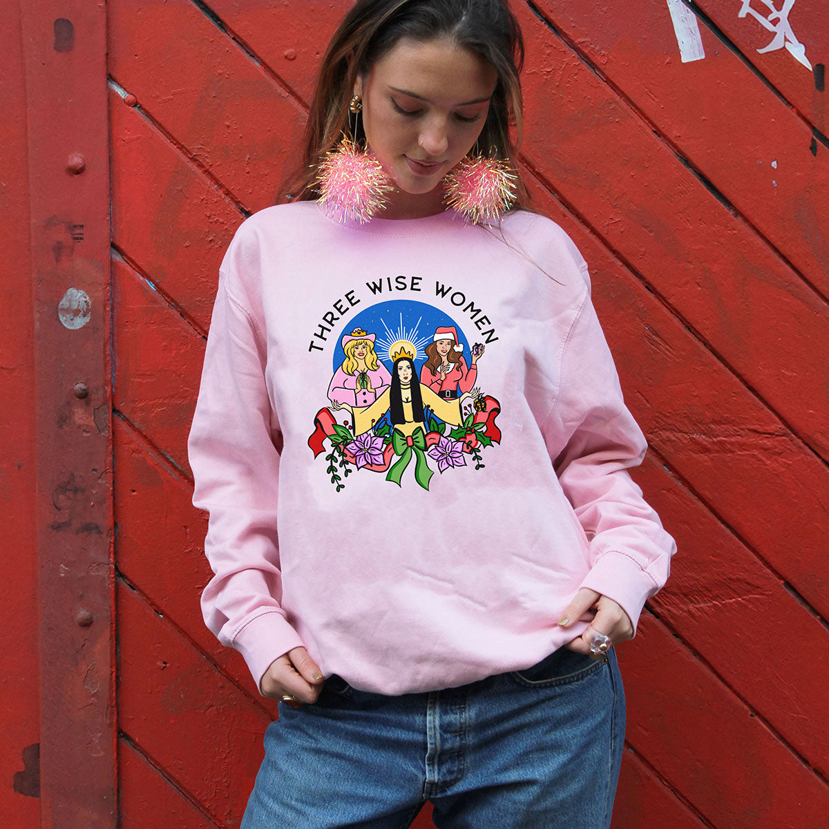 Three Wise Women Christmas Jumper-Feminist Apparel, Feminist Clothing, Feminist Sweatshirt, JH030-The Spark Company