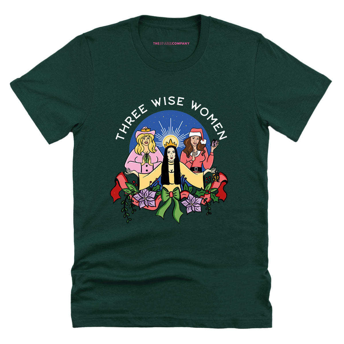 Three Wise Women Christmas T-Shirt-Feminist Apparel, Feminist Clothing, Feminist T Shirt, BC3001-The Spark Company