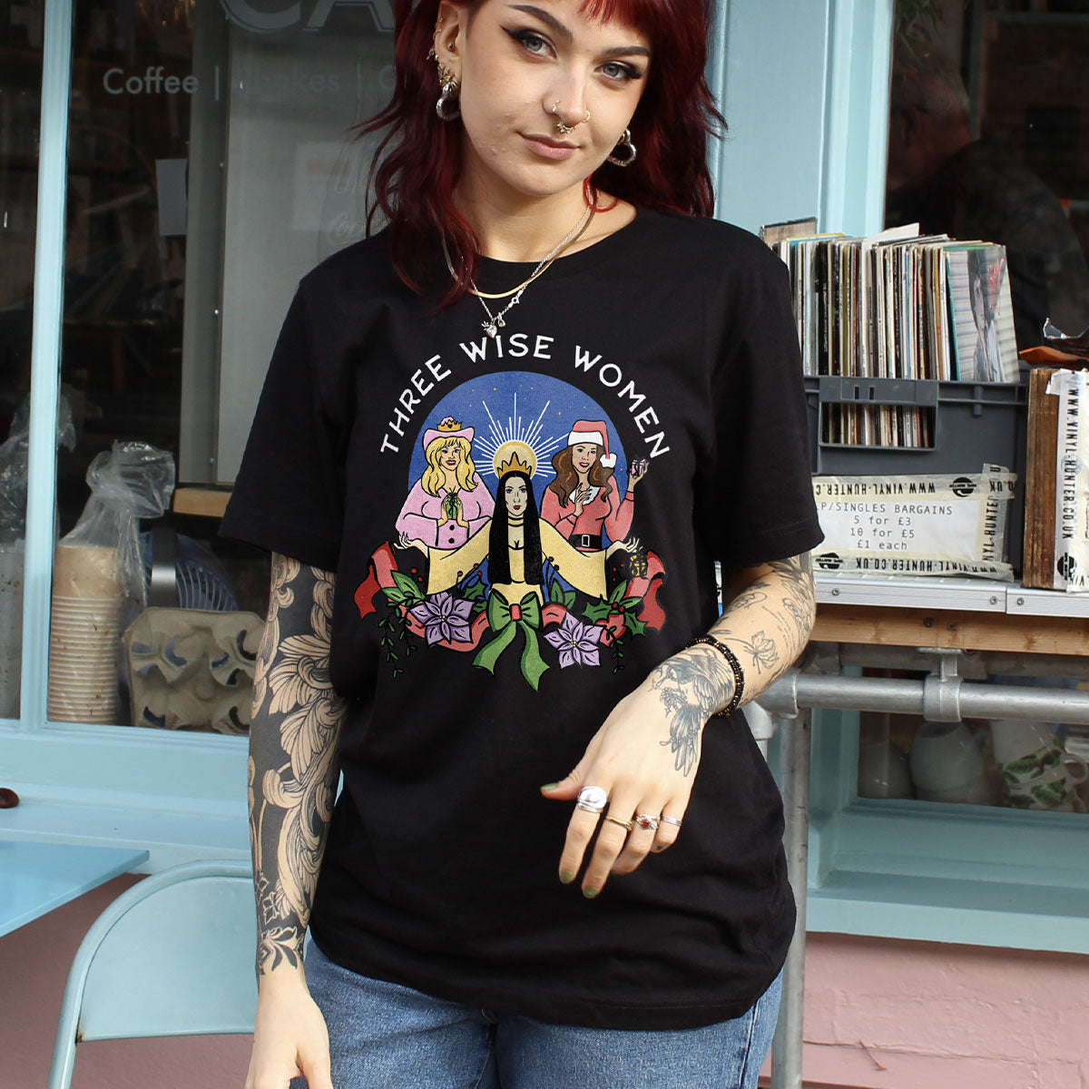 Three Wise Women Christmas T-Shirt-Feminist Apparel, Feminist Clothing, Feminist T Shirt, BC3001-The Spark Company