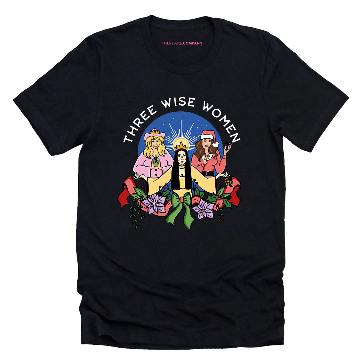 Three Wise Women Christmas T-Shirt-Feminist Apparel, Feminist Clothing, Feminist T Shirt, BC3001-The Spark Company