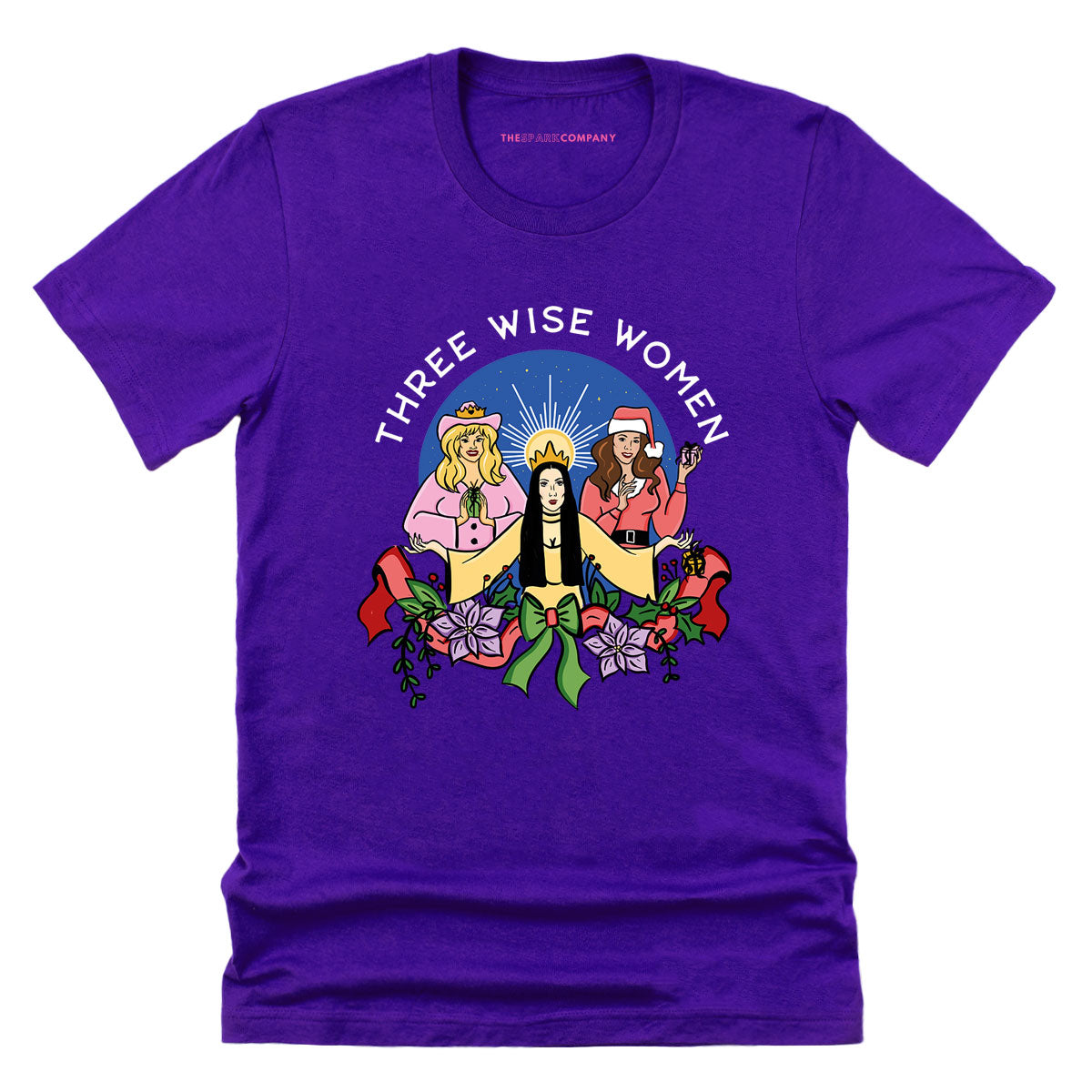Three Wise Women Christmas T-Shirt-Feminist Apparel, Feminist Clothing, Feminist T Shirt, BC3001-The Spark Company