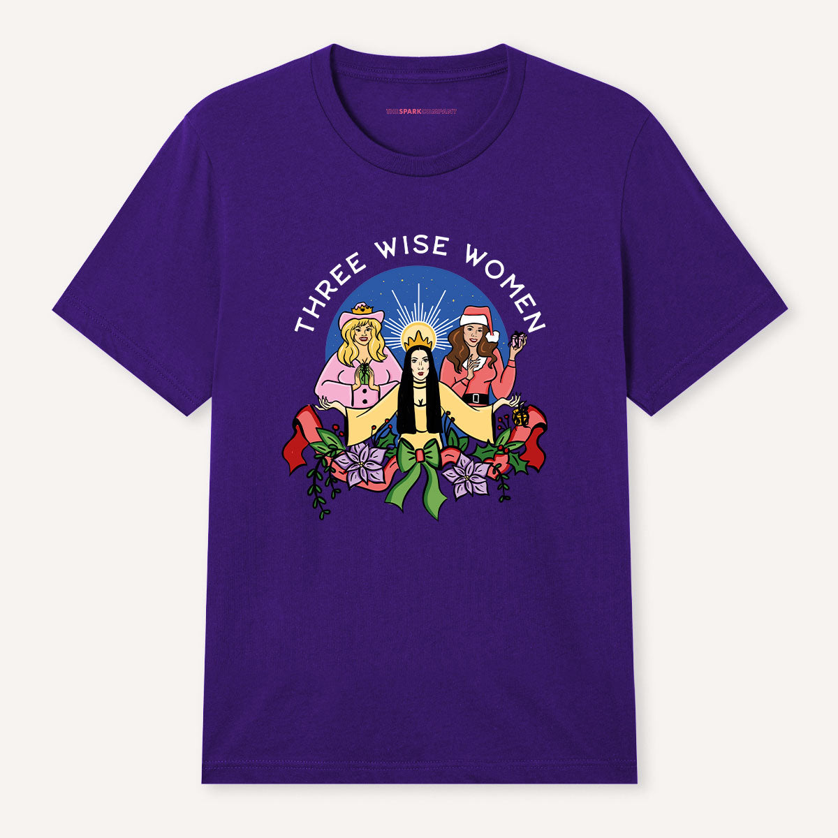 Three Wise Women Christmas T-Shirt-Feminist Apparel, Feminist Clothing, Feminist T Shirt, BC3001-The Spark Company