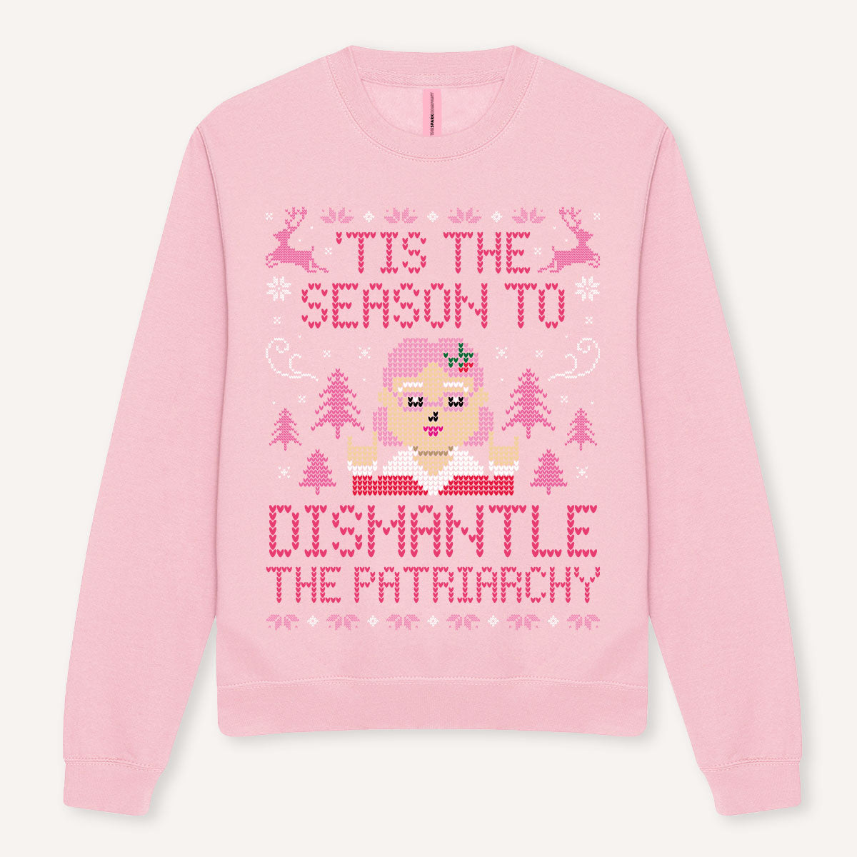 Tis The Season To Dismantle The Patriarchy Ugly Christmas Jumper-Feminist Apparel, Feminist Clothing, Feminist Sweatshirt, JH030-The Spark Company