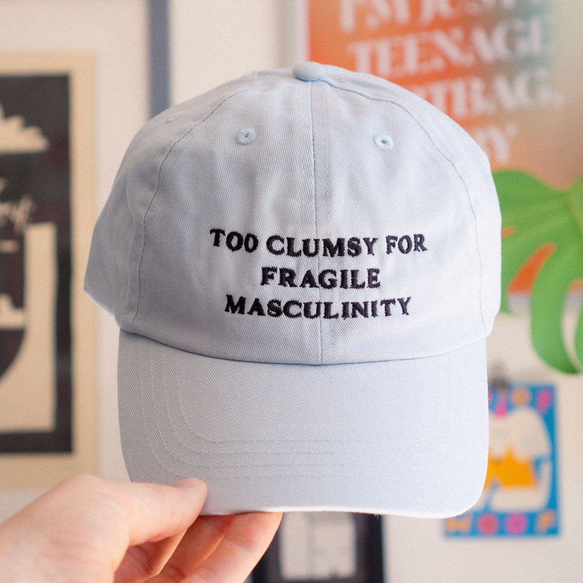 Too Clumsy For Fragile Masculinity Slogan Cap-Feminist Apparel, Feminist Gift, Slogan Cap, BC653-The Spark Company