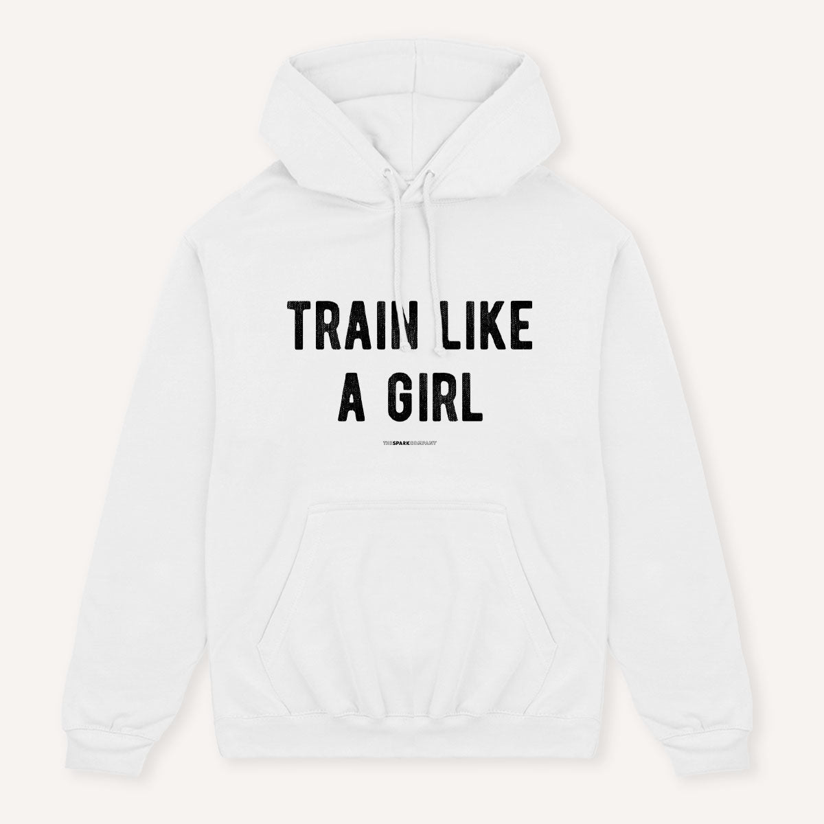 Train Like A Girl Hoodie-Feminist Apparel, Feminist Clothing, Feminist Hoodie, JH001-The Spark Company