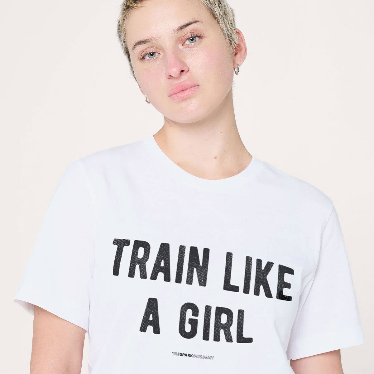 Train Like A Girl T-Shirt-Feminist Apparel, Feminist Clothing, Feminist T Shirt, BC3001-The Spark Company