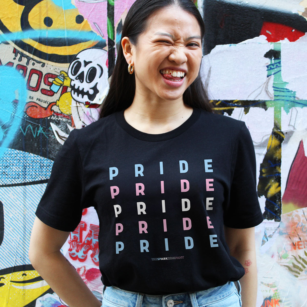 Transgender Pride Spectrum T-Shirt-LGBT Apparel, LGBT Clothing, LGBT T Shirt, BC3001-The Spark Company