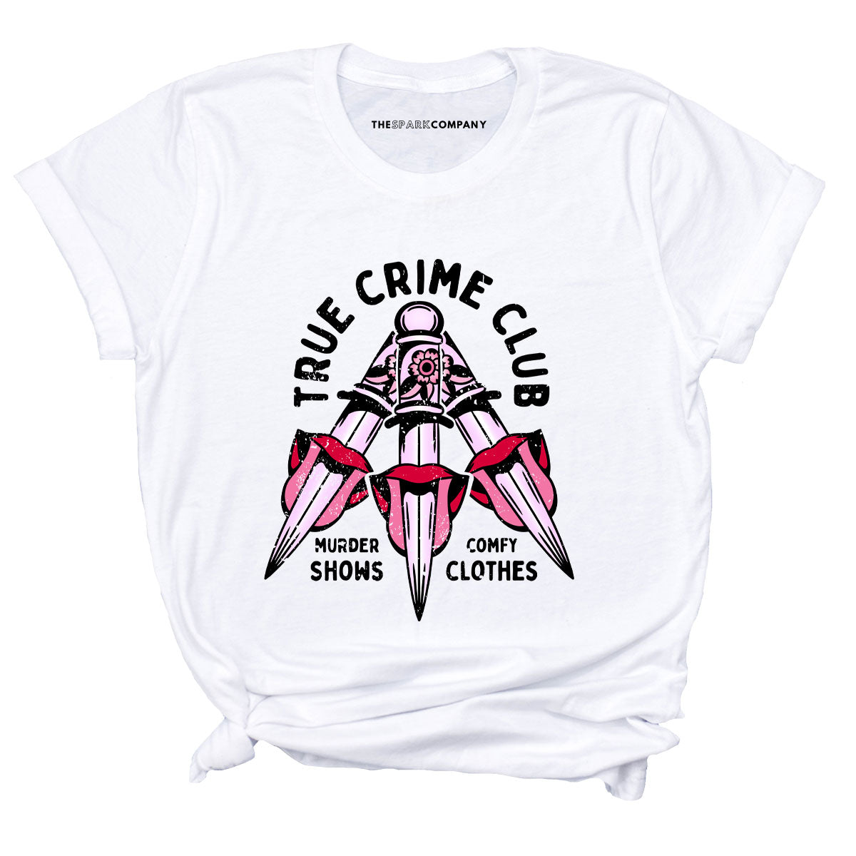 True Crime Club T-Shirt-Feminist Apparel, Feminist Clothing, Feminist T Shirt, BC3001-The Spark Company