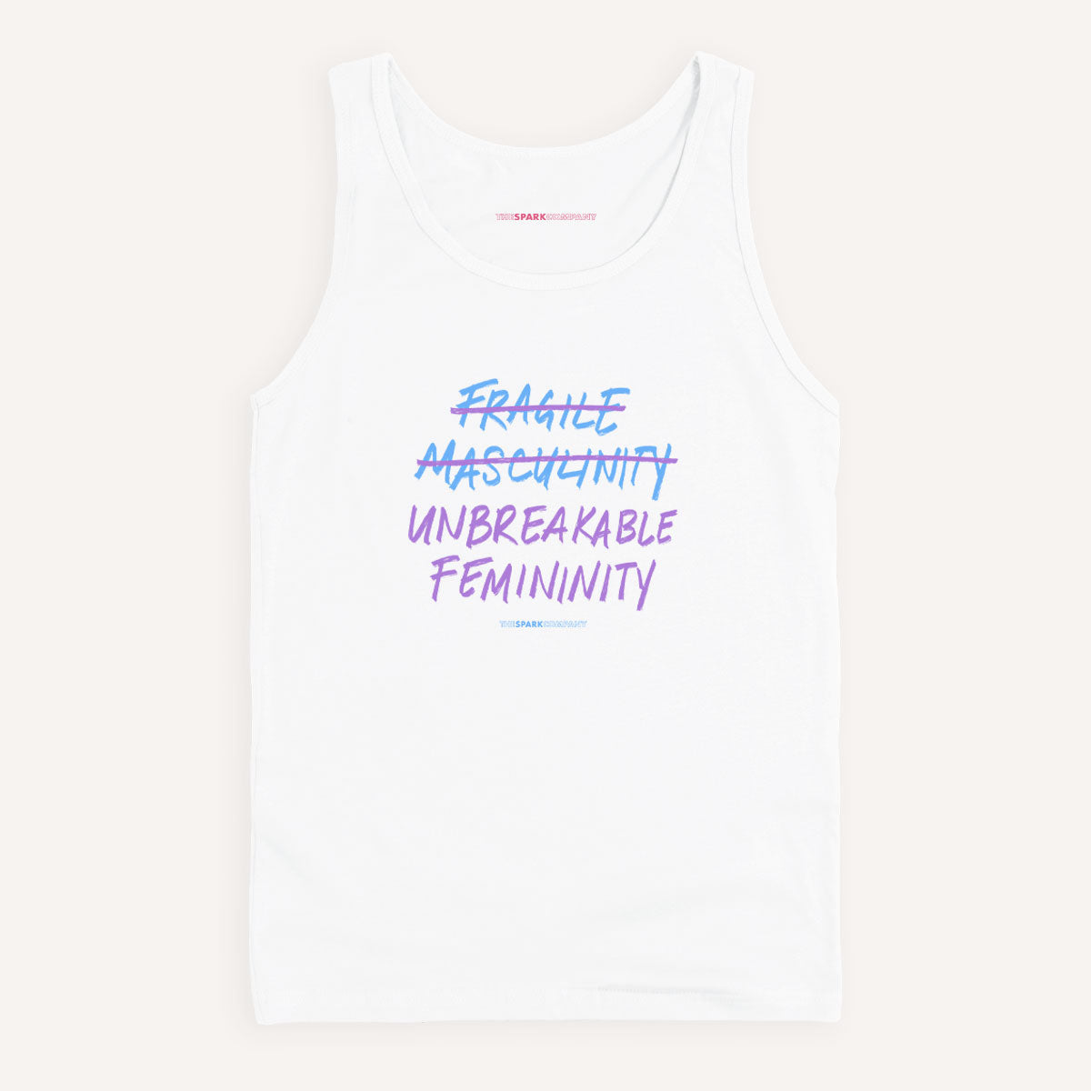Unbreakable Femininity Tank Top-Feminist Apparel, Feminist Clothing, Feminist Tank, 03980-The Spark Company