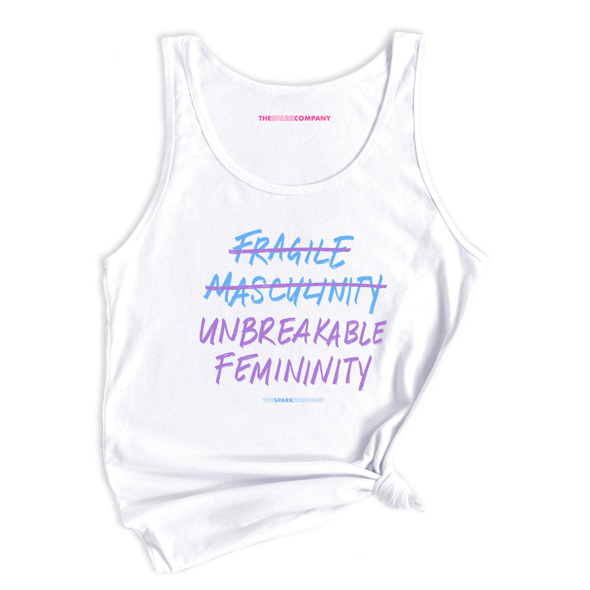 Unbreakable Femininity Tank Top-Feminist Apparel, Feminist Clothing, Feminist Tank, 03980-The Spark Company