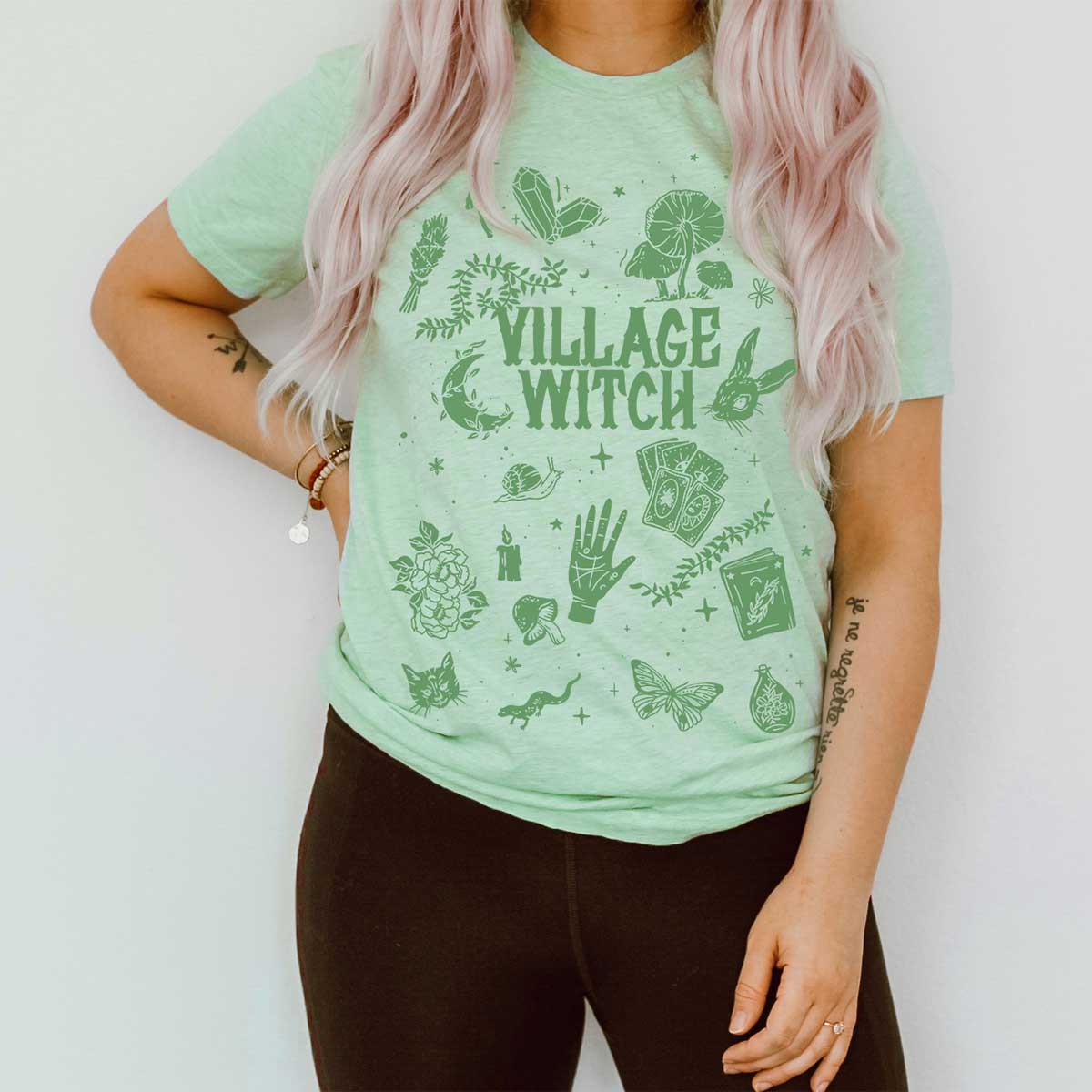 Village Witch T-Shirt-Feminist Apparel, Feminist Clothing, Feminist T Shirt, BC3001-The Spark Company