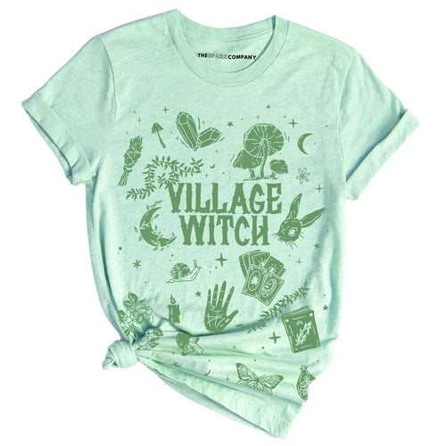 Village Witch T-Shirt-Feminist Apparel, Feminist Clothing, Feminist T Shirt, BC3001-The Spark Company