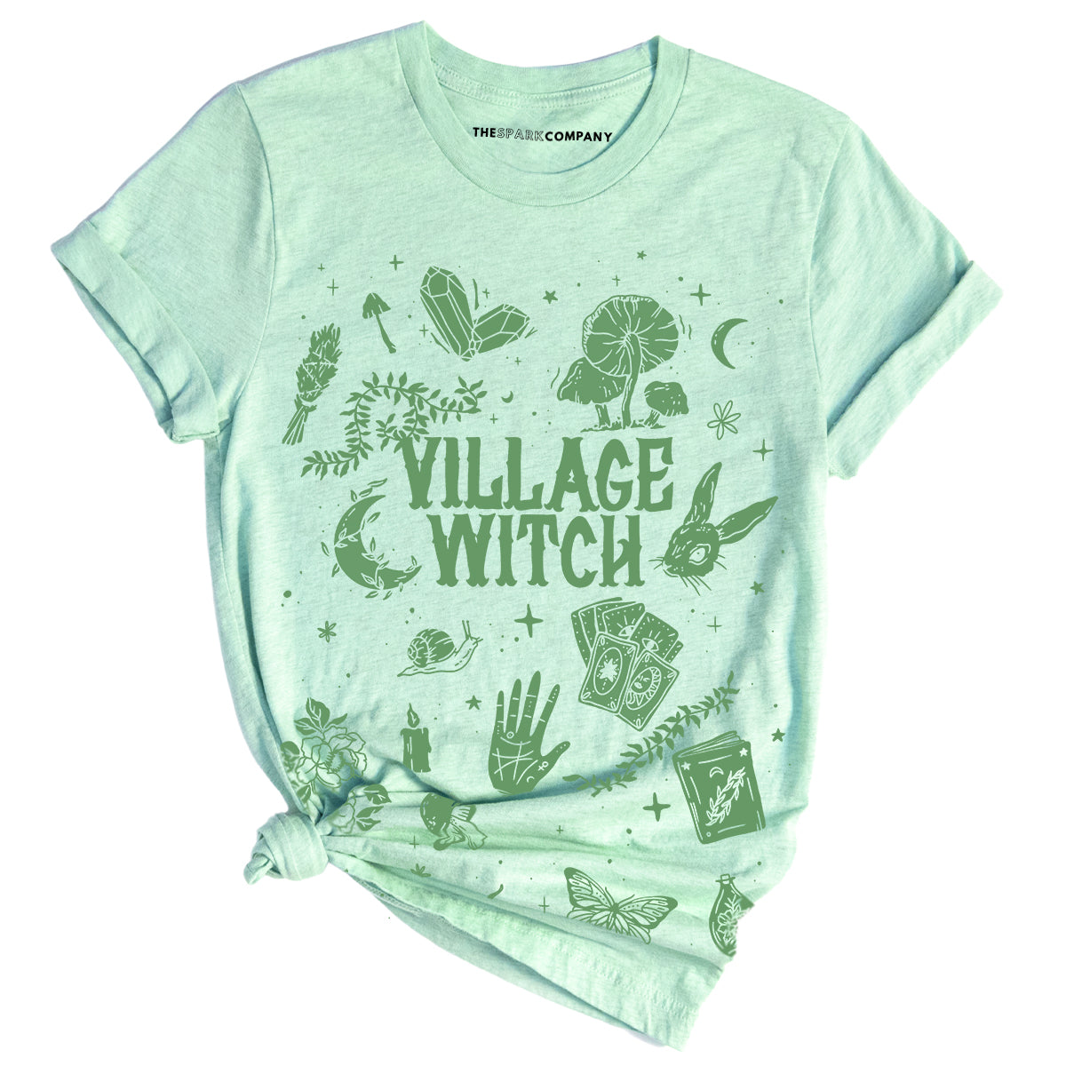 Village Witch T-Shirt-Feminist Apparel, Feminist Clothing, Feminist T Shirt, BC3001-The Spark Company