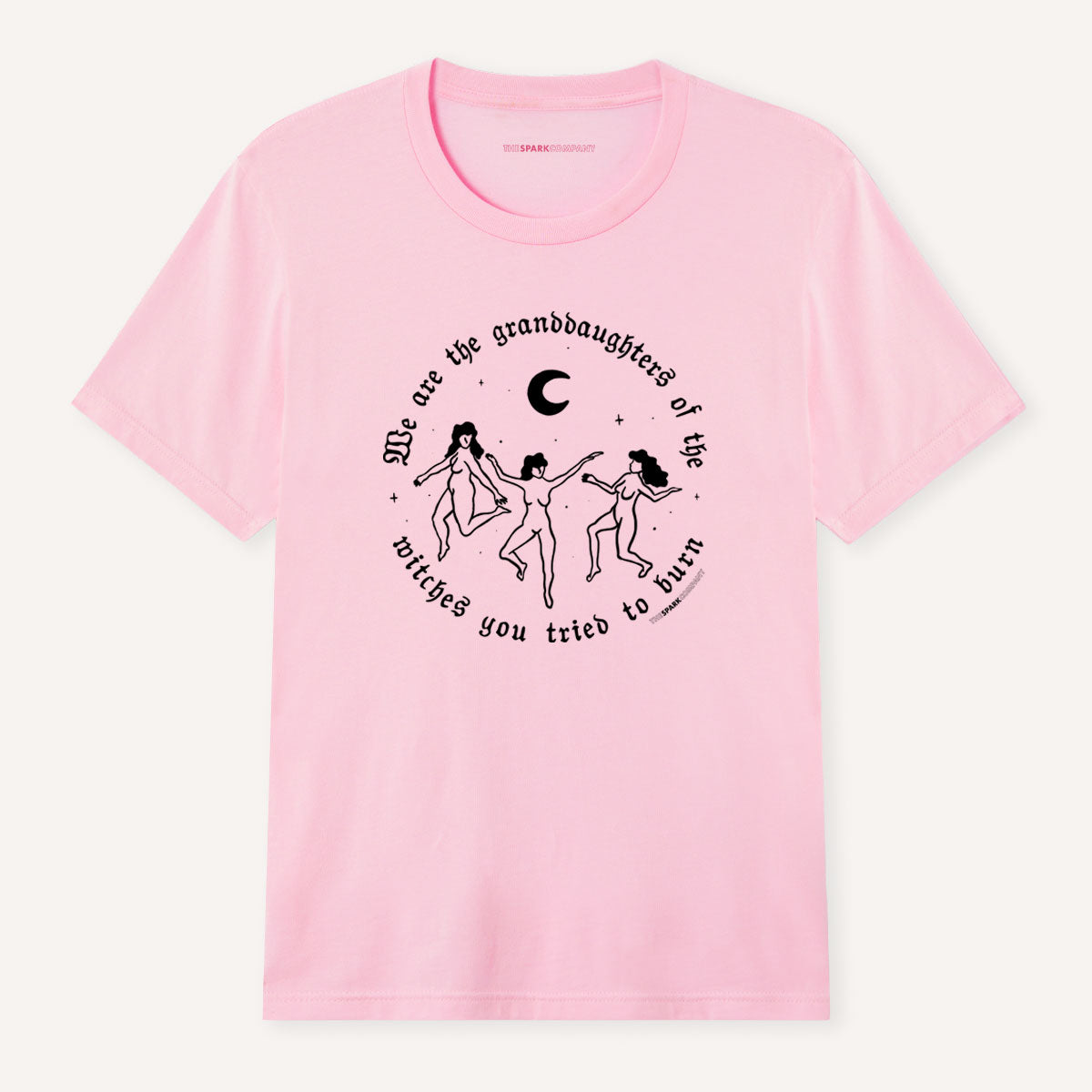 We Are The Granddaughters of The Witches Halloween T-Shirt-Feminist Apparel, Feminist Clothing, Feminist T Shirt, BC3001-The Spark Company