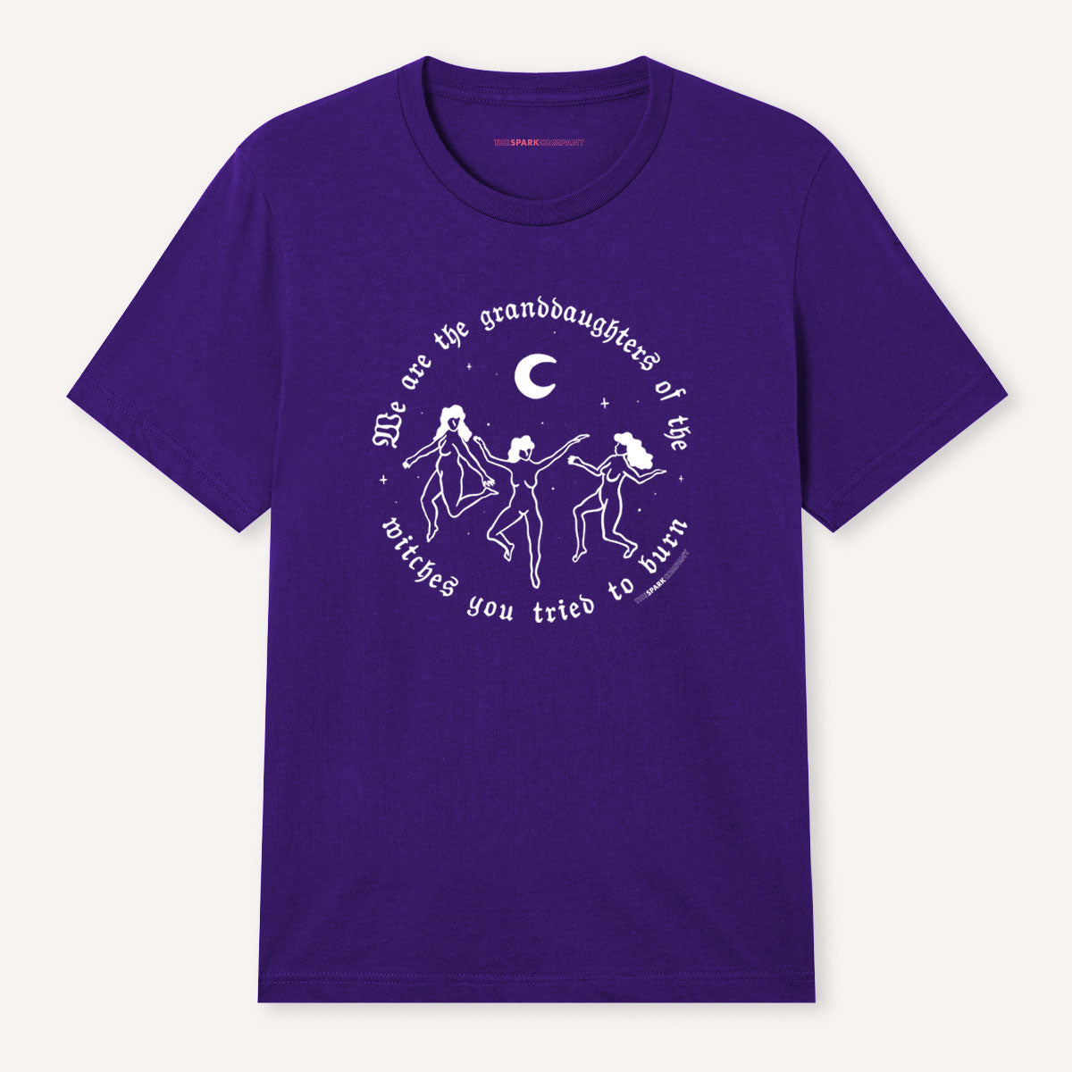 We Are The Granddaughters of The Witches Halloween T-Shirt-Feminist Apparel, Feminist Clothing, Feminist T Shirt, BC3001-The Spark Company