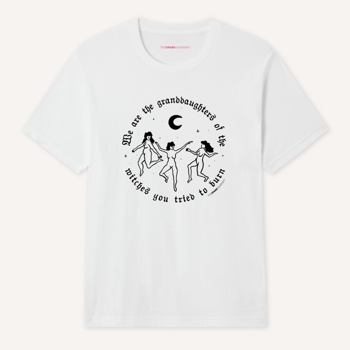We Are The Granddaughters of The Witches Halloween T-Shirt-Feminist Apparel, Feminist Clothing, Feminist T Shirt, BC3001-The Spark Company
