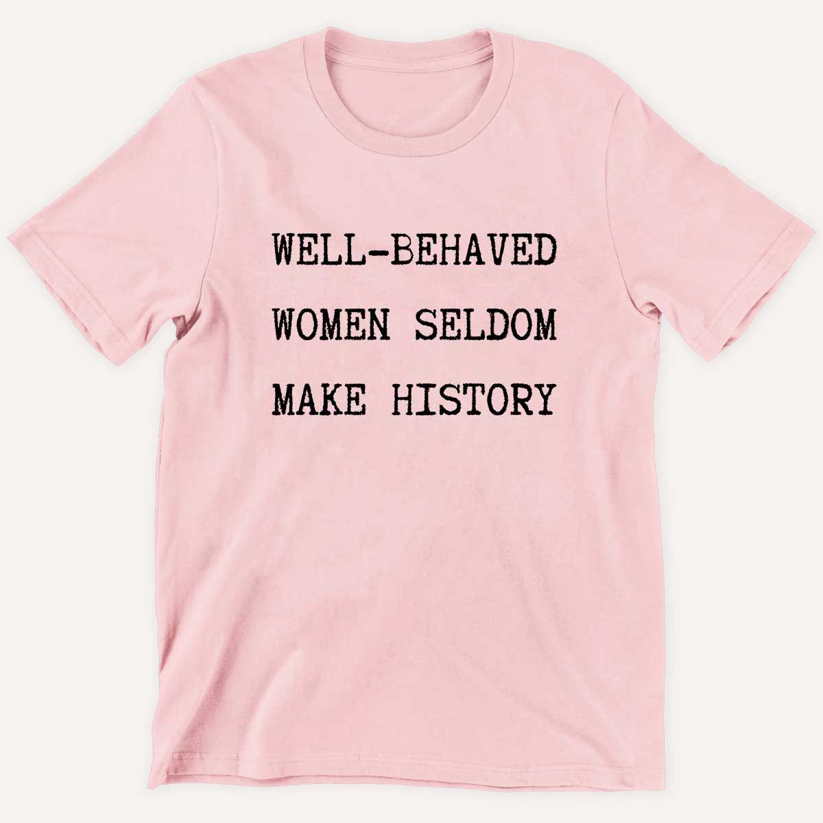 Well Behaved Women Seldom Make History Kids T-Shirt-Feminist Apparel, Feminist Clothing, Feminist Kids T Shirt, MiniCreator-The Spark Company