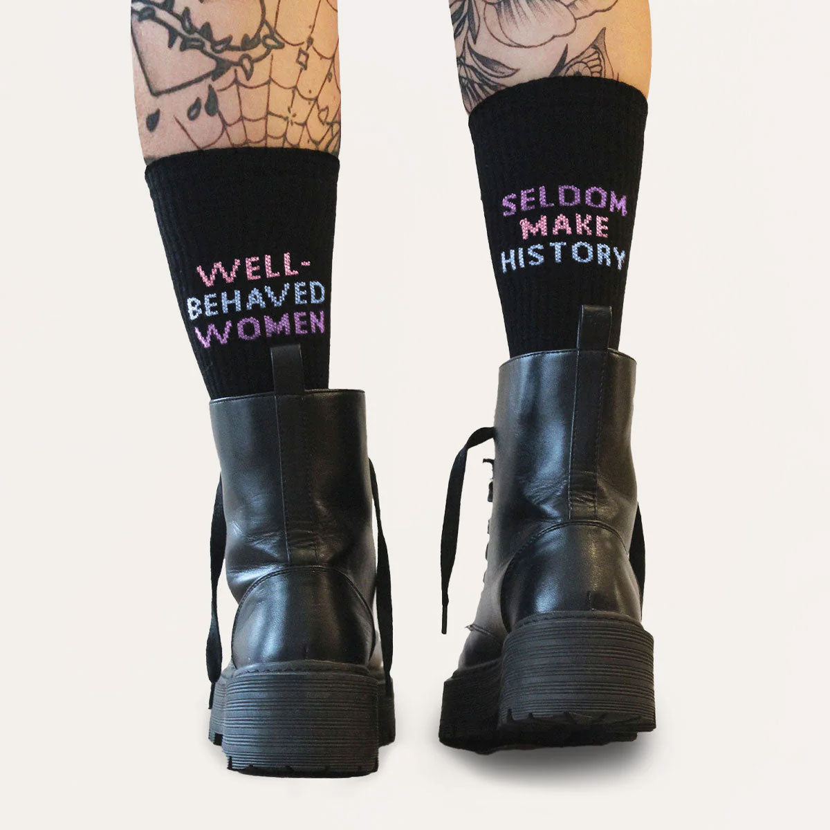 Well Behaved Women Seldom Make History Socks