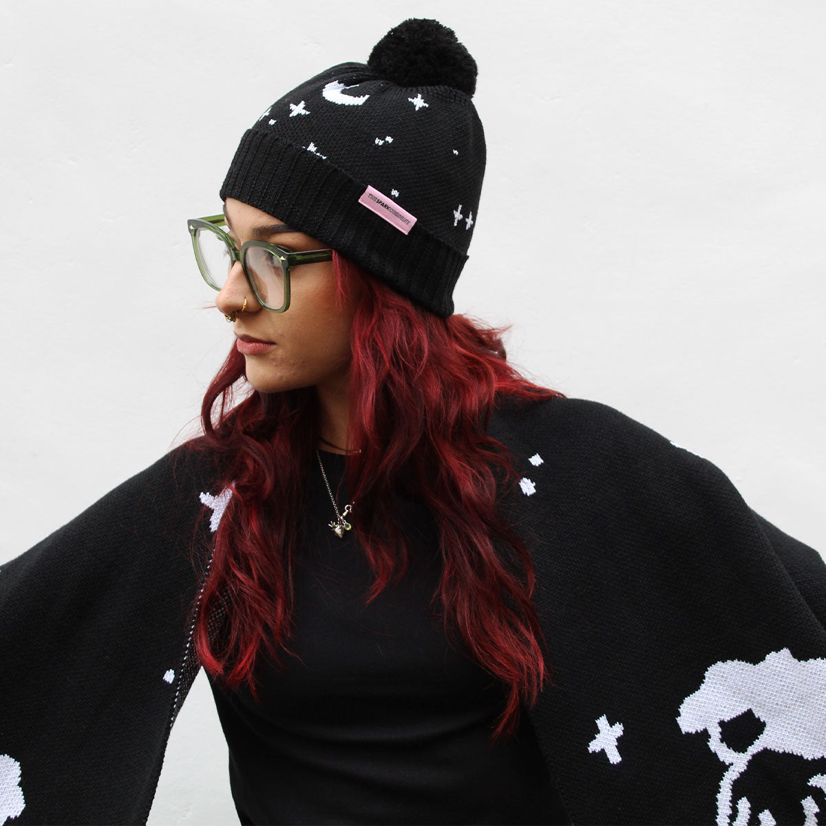 Witch Pom Pom Beanie-Feminist Apparel, Feminist Clothing, Feminist Pom Pom Beanie-The Spark Company