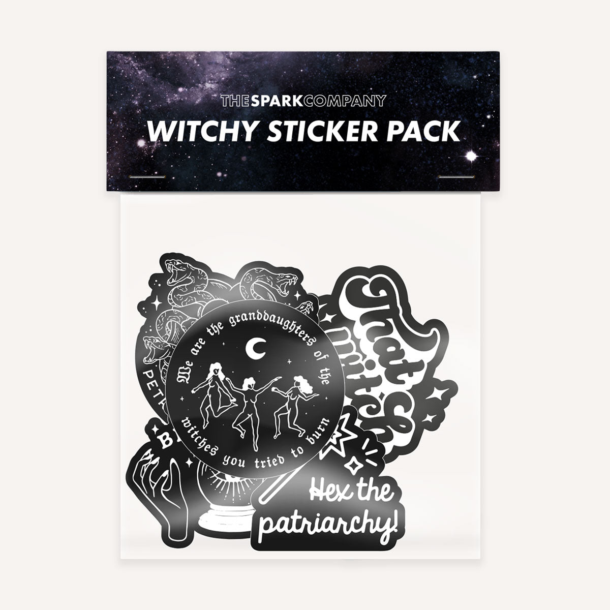 Witchy Sticker Pack-Feminist Apparel, Feminist Gift, Feminist Stickers-The Spark Company