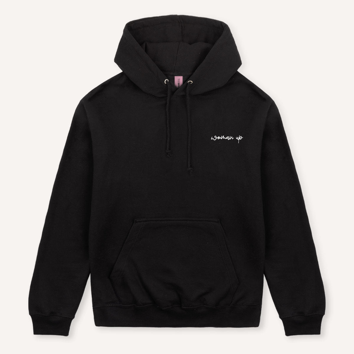 Woman Up Embroidery Detail Hoodie-Feminist Apparel, Feminist Clothing, Feminist Hoodie, JH001-The Spark Company