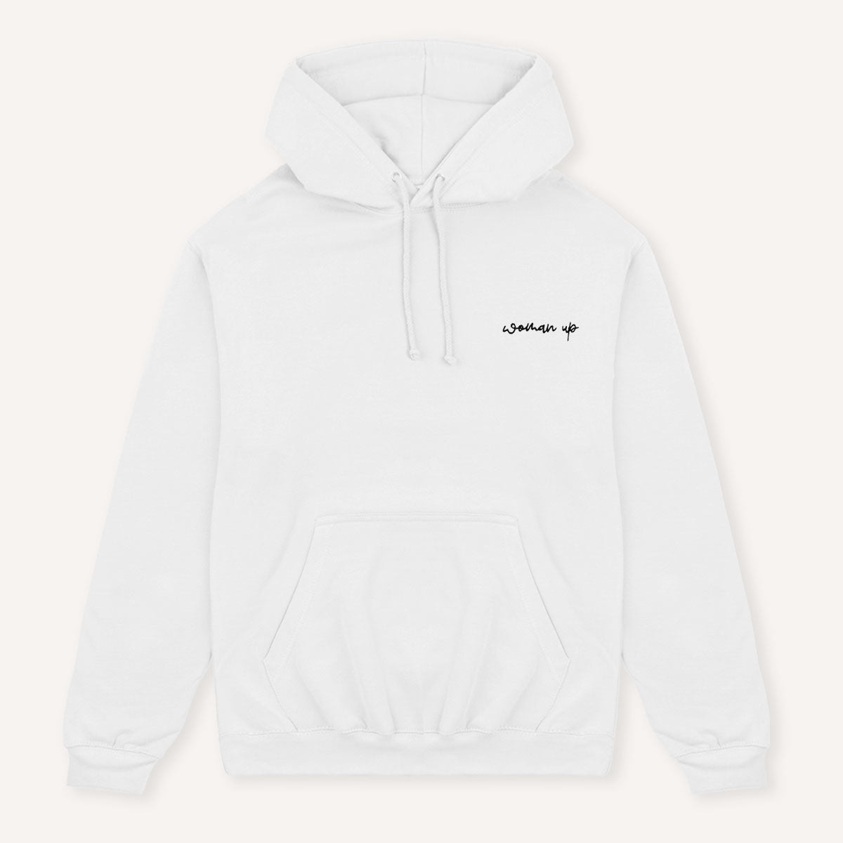 Woman Up Embroidery Detail Hoodie-Feminist Apparel, Feminist Clothing, Feminist Hoodie, JH001-The Spark Company