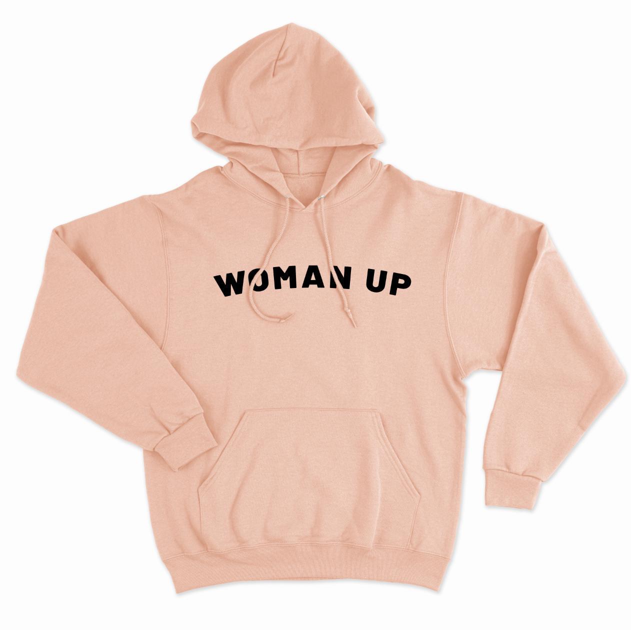 Woman Up Men's Hoodie-Feminist Apparel, Feminist Clothing, Feminist Hoodie, JH001-The Spark Company