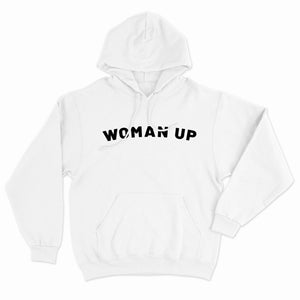 Woman Up Men's Hoodie-Feminist Apparel, Feminist Clothing, Feminist Hoodie, JH001-The Spark Company