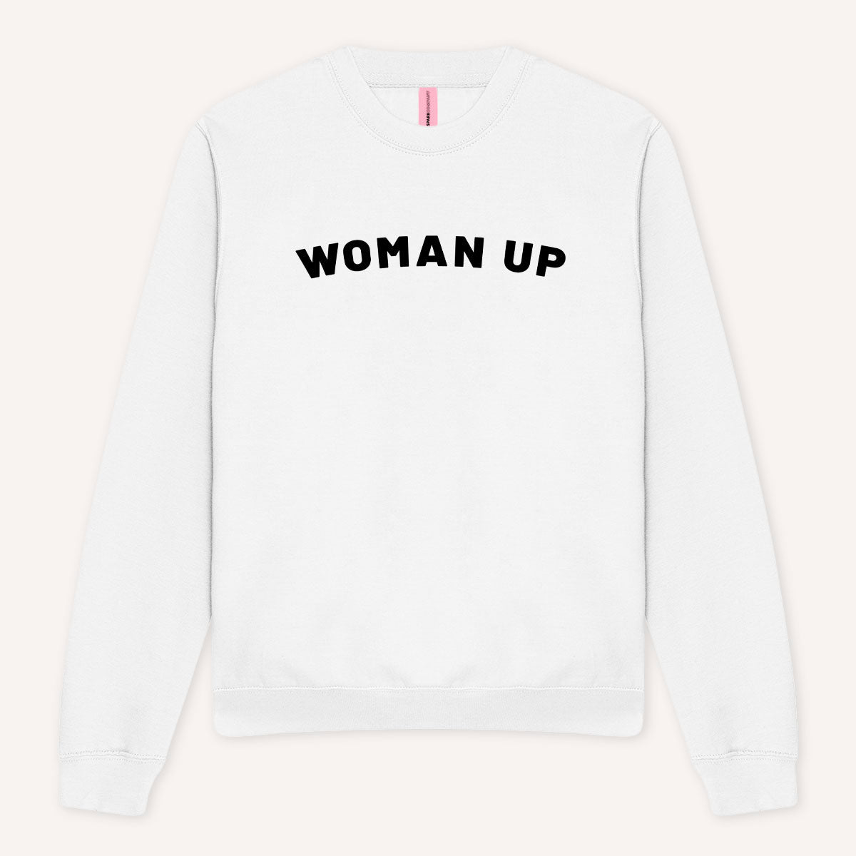 Woman Up Men's Sweatshirt-Feminist Apparel, Feminist Clothing, Feminist Sweatshirt, JH030-The Spark Company