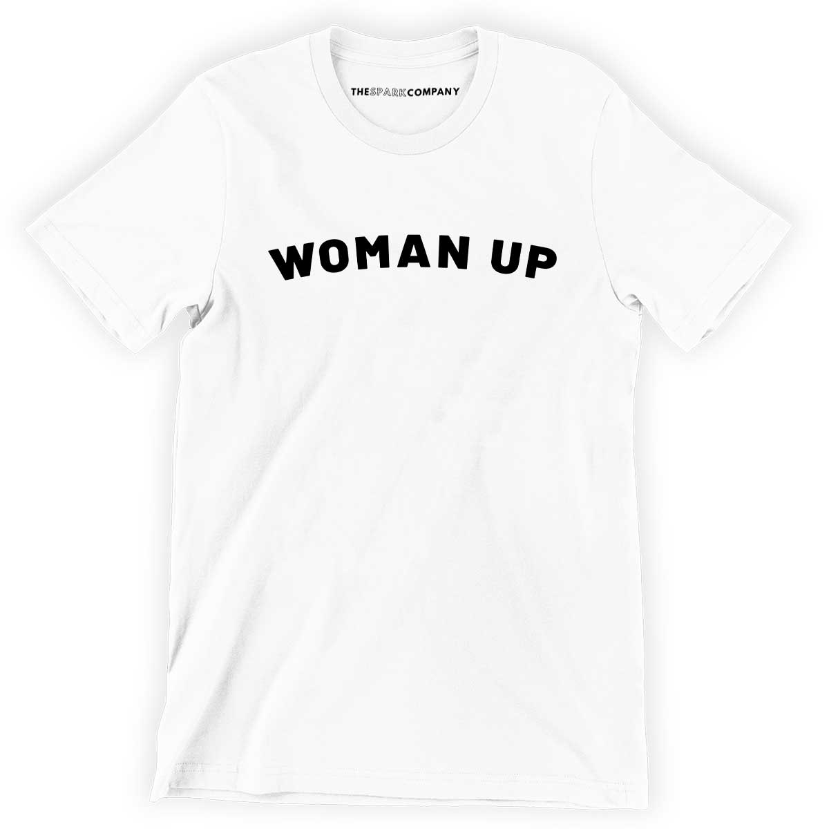Woman Up Men's T-Shirt-Feminist Apparel, Feminist Clothing, Men's Feminist T Shirt, BC3001-The Spark Company