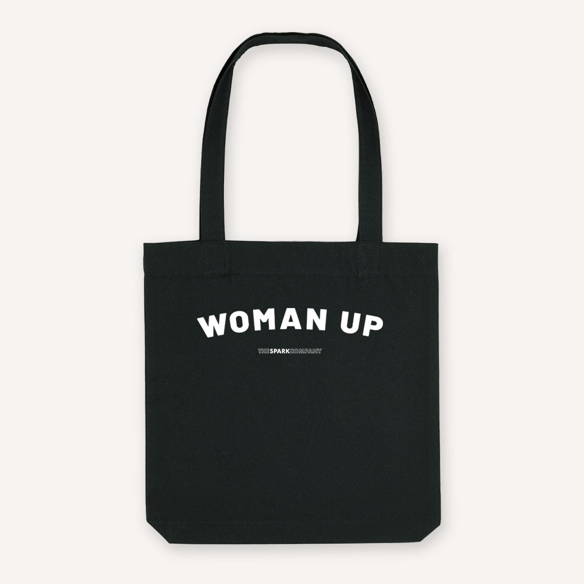 Woman Up Strong As Hell Tote Bag-Feminist Apparel, Feminist Gift, Feminist Tote Bag-The Spark Company