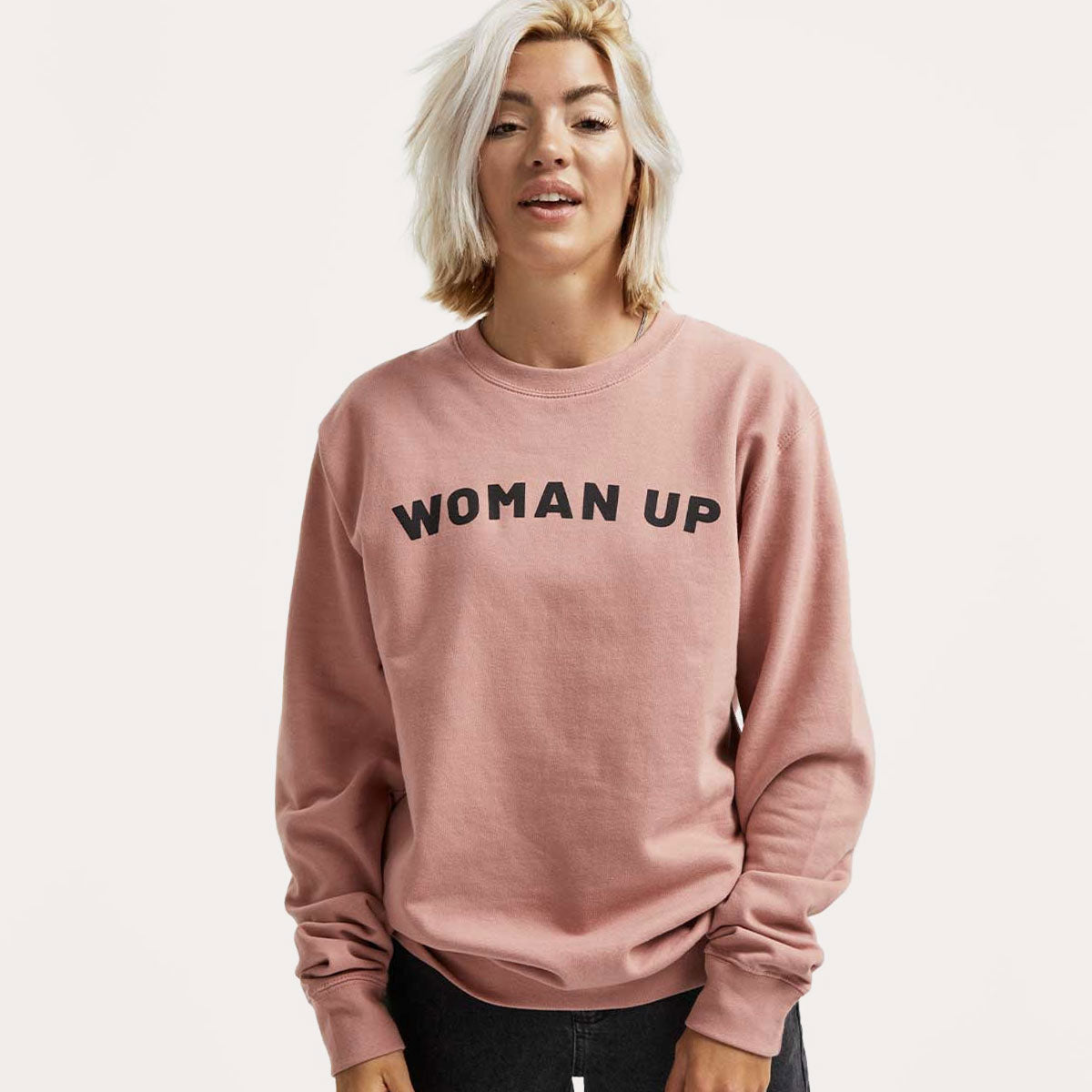 Woman Up Sweatshirt-Feminist Apparel, Feminist Clothing, Feminist Sweatshirt, JH030-The Spark Company