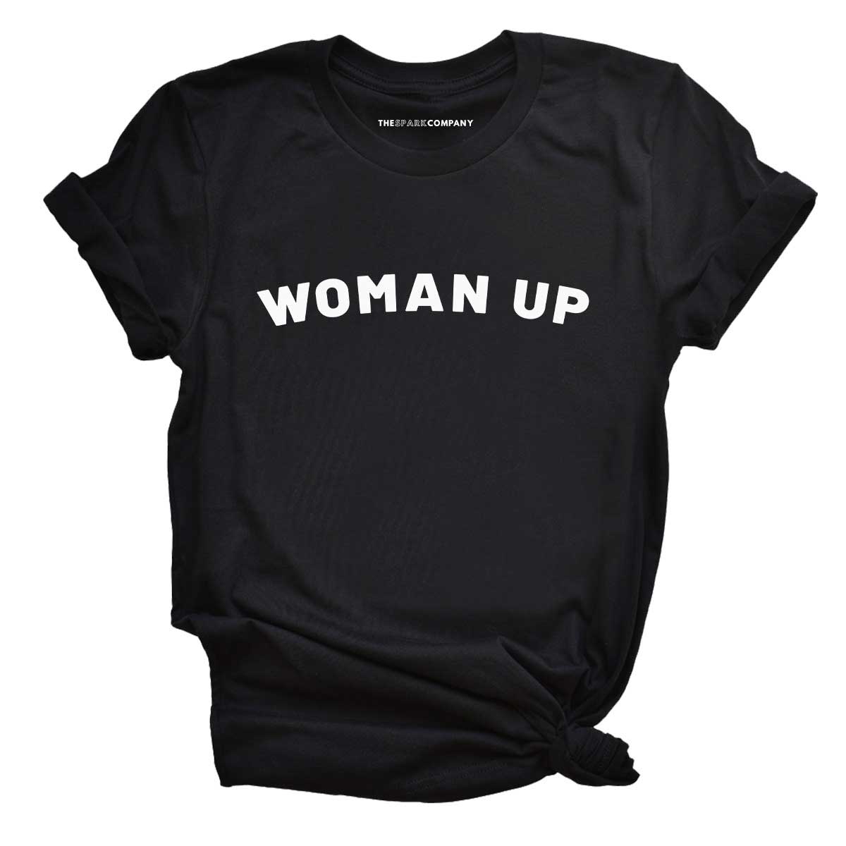 Woman Up T-Shirt-Feminist Apparel, Feminist Clothing, Feminist T Shirt, BC3001-The Spark Company