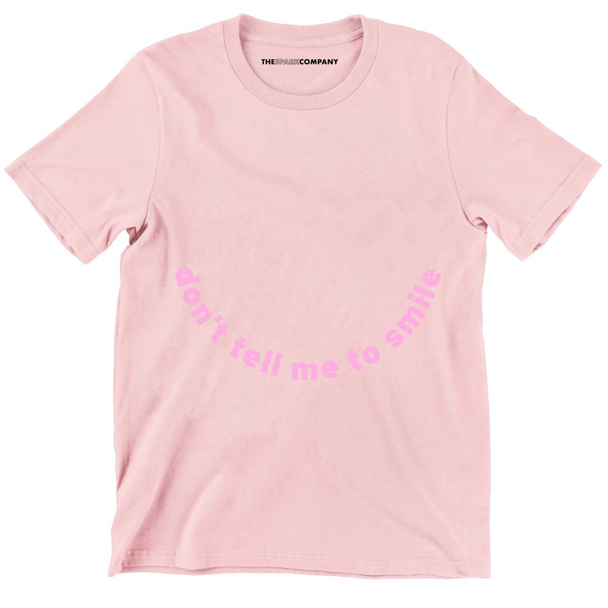 Don't Tell Me To Smile Kids T-Shirt-Feminist Apparel, Feminist Clothing, Feminist Kids T Shirt, MiniCreator-The Spark Company