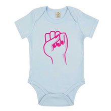 Load image into Gallery viewer, Feminist Fist Babygrow-Feminist Apparel, Feminist Clothing, Feminist Baby Onesie, EPB02-The Spark Company