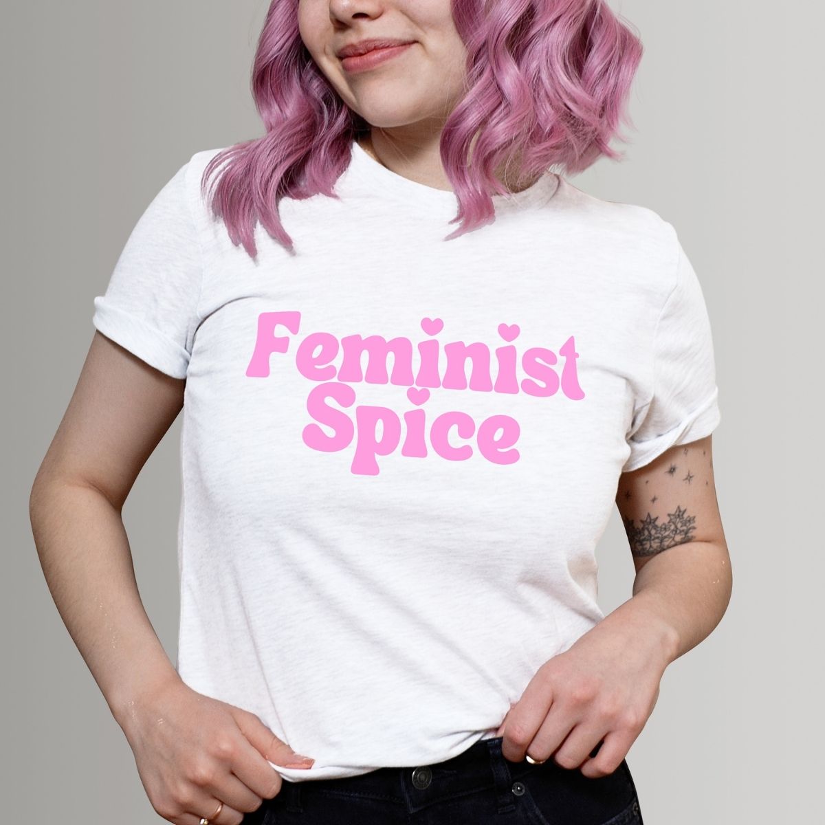 Feminist Spice T-Shirt-Feminist Apparel, Feminist Clothing, Feminist T Shirt, BC3001-The Spark Company
