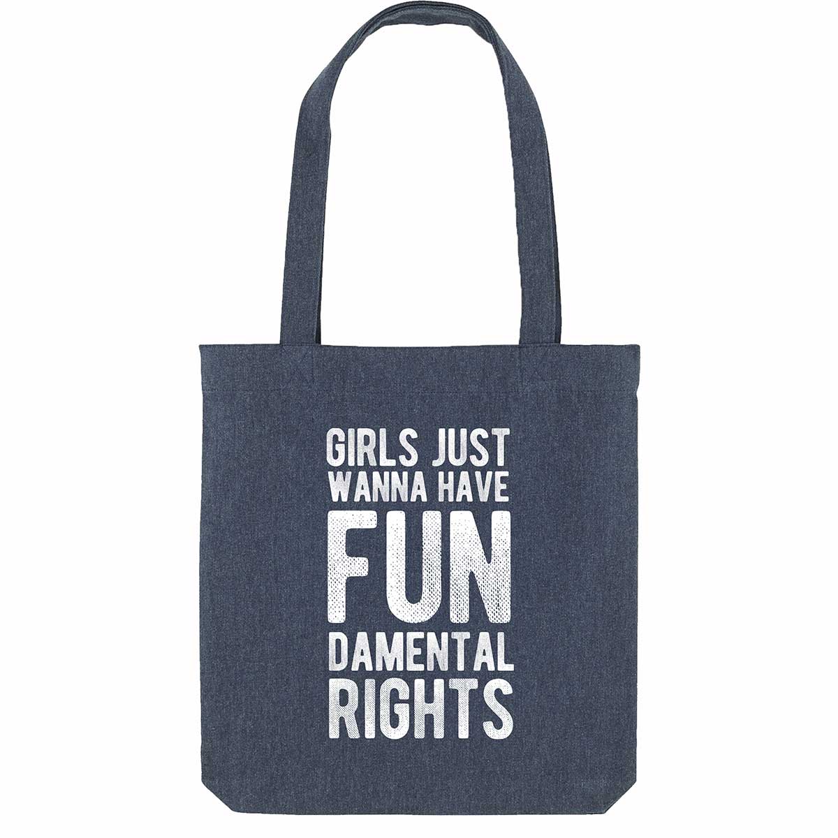 Girls Just Wanna Have Fundamental Rights Strong as Hell Tote Bag-Feminist Apparel, Feminist Gift, Feminist Tote Bag-The Spark Company