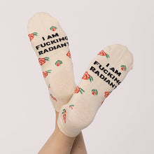 Load image into Gallery viewer, I Am F*cking Radiant Socks-Feminist Apparel, Feminist Clothing, Feminist Socks-The Spark Company