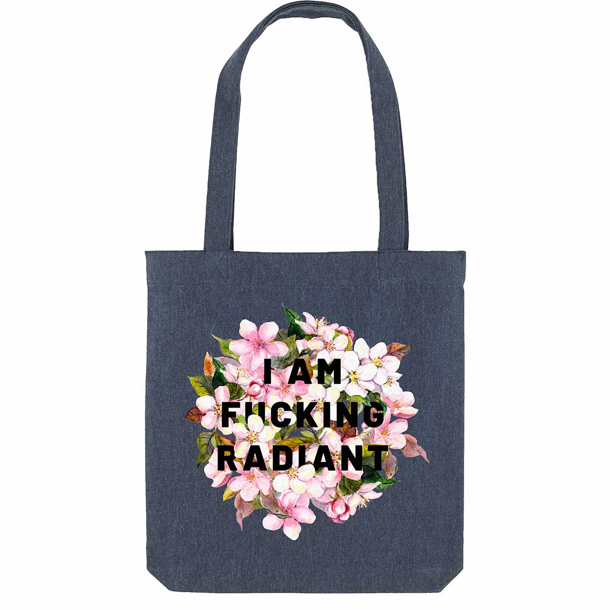 I Am F*cking Radiant Strong as Hell Tote Bag-Feminist Apparel, Feminist Gift, Feminist Tote Bag-The Spark Company