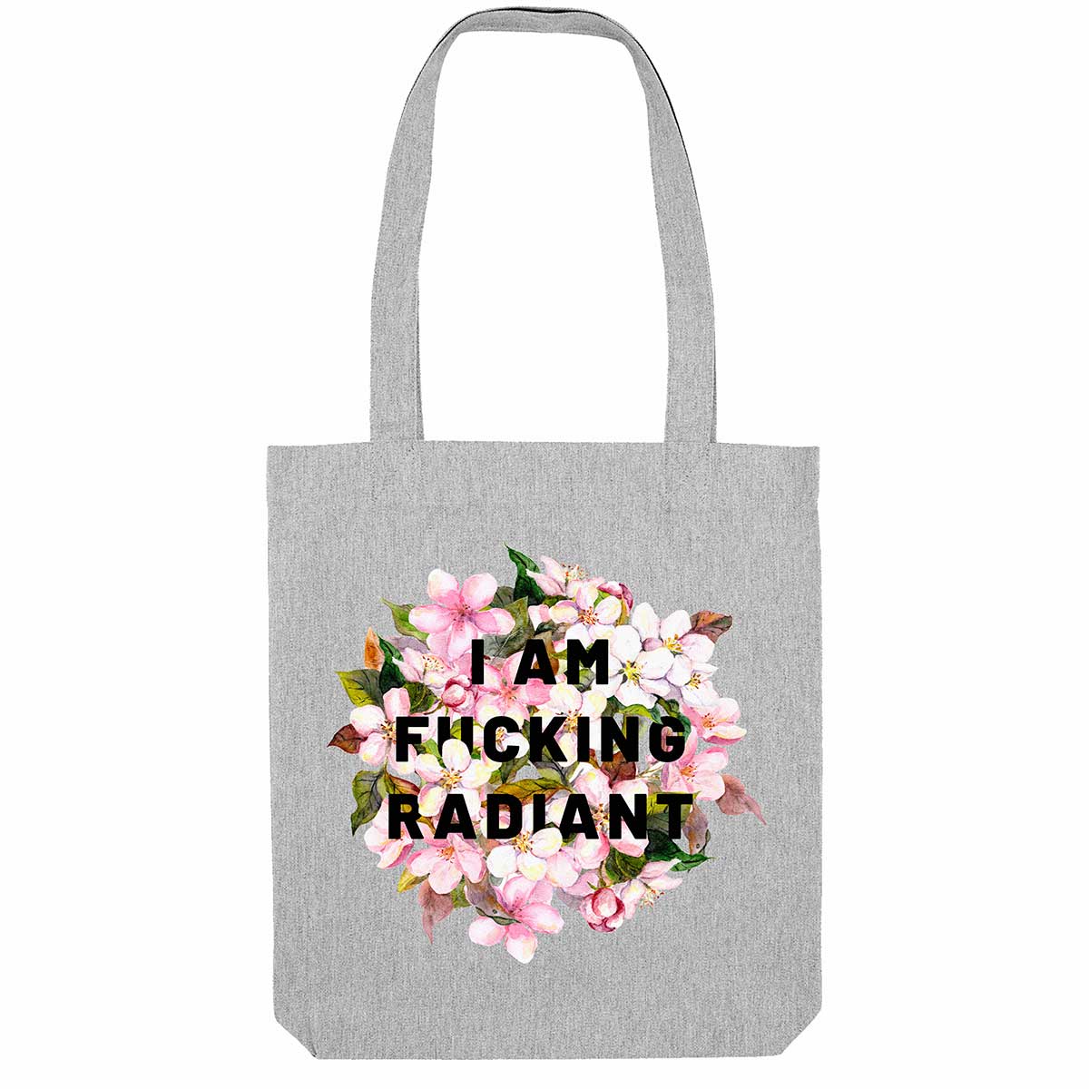 I Am F*cking Radiant Strong as Hell Tote Bag-Feminist Apparel, Feminist Gift, Feminist Tote Bag-The Spark Company