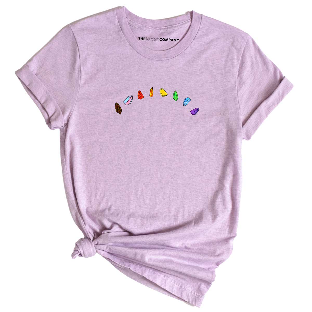 LGBTQ+ Crystals T-Shirt-LGBT Apparel, LGBT Clothing, LGBT T Shirt, BC3001-The Spark Company