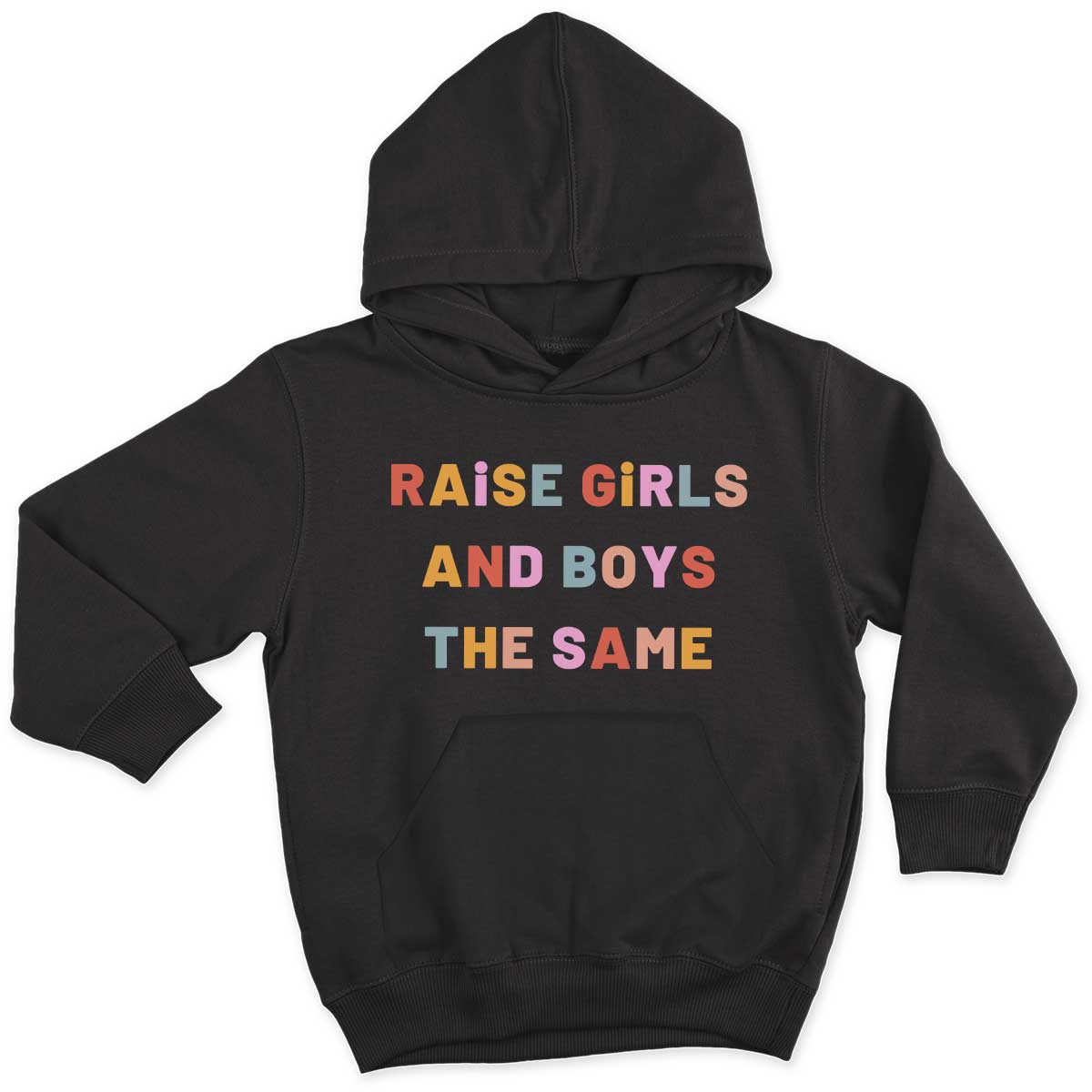 Raise Girls And Boys The Same Kids Hoodie-Feminist Apparel, Feminist Clothing, Feminist Kids Hoodie, JH001J-The Spark Company