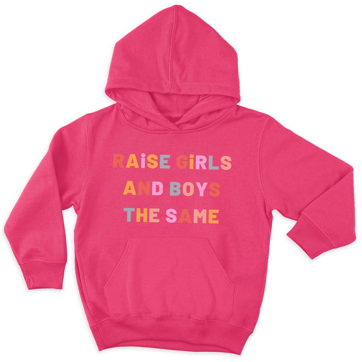 Raise Girls And Boys The Same Kids Hoodie-Feminist Apparel, Feminist Clothing, Feminist Kids Hoodie, JH001J-The Spark Company