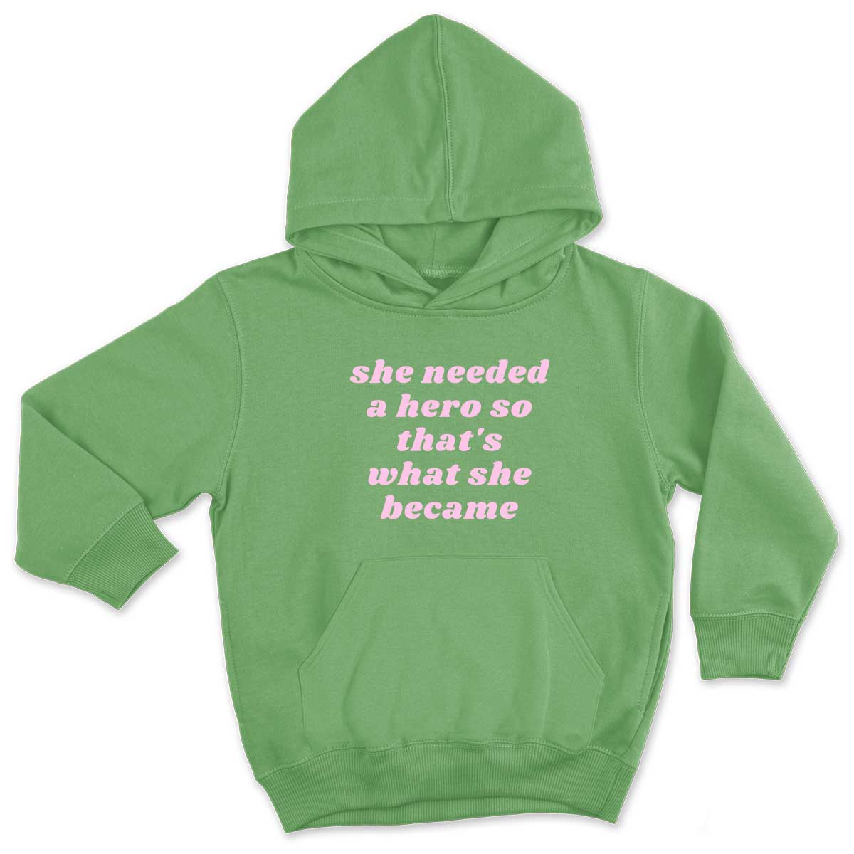 She Needed A Hero Kids Hoodie-Feminist Apparel, Feminist Clothing, Feminist Kids Hoodie, JH001J-The Spark Company