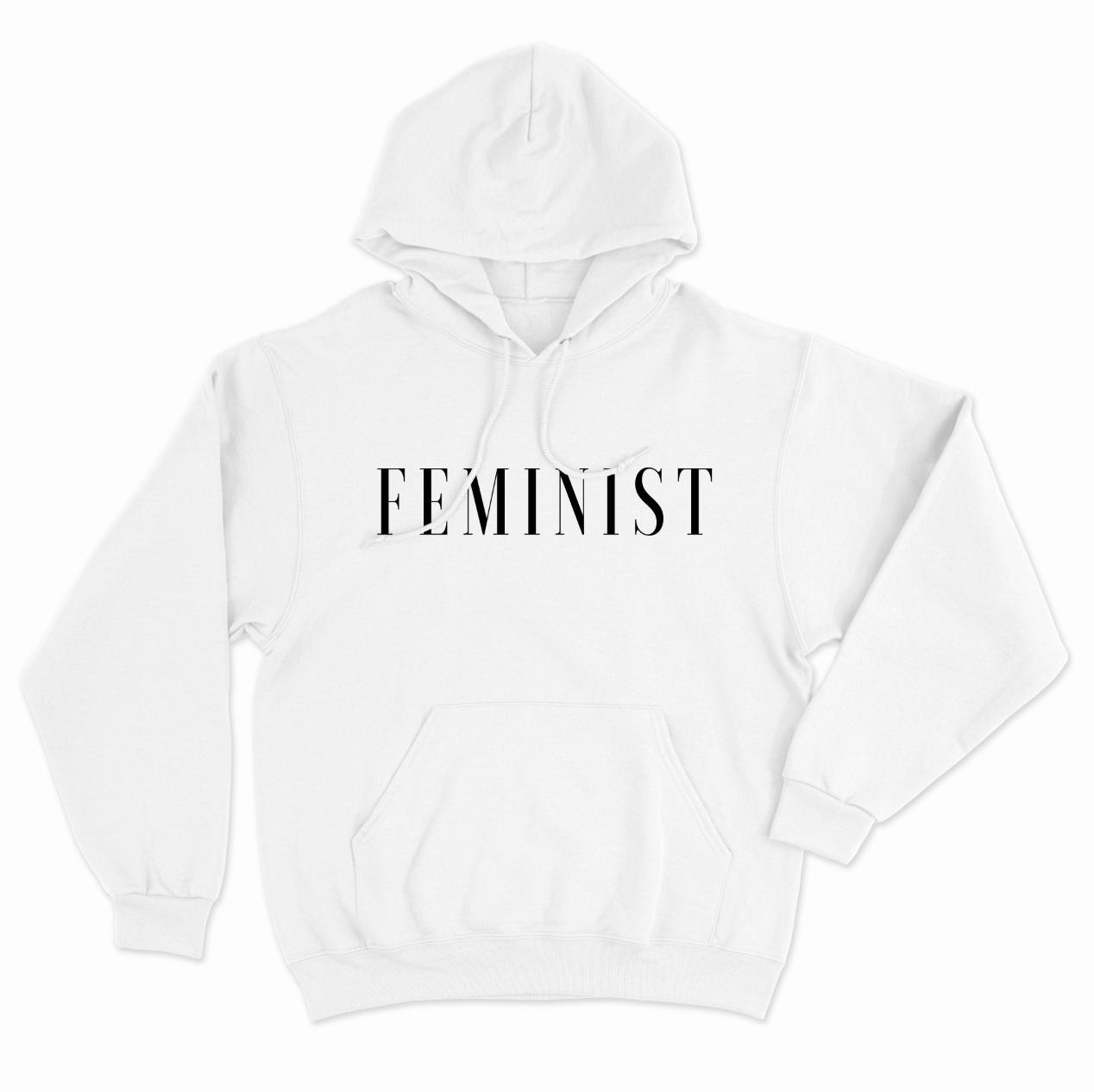 90s Style 'Feminist' Hoodie-Feminist Apparel, Feminist Clothing, Feminist Hoodie, JH001-The Spark Company