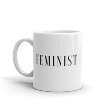 Load image into Gallery viewer, 90s Style &#39;Feminist&#39; Mug-Feminist Apparel, Feminist Gift, Feminist Coffee Mug, 11oz White Ceramic-The Spark Company