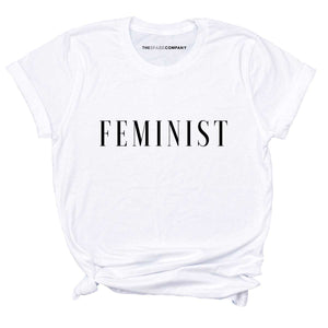 90s Style 'Feminist' T-Shirt-Feminist Apparel, Feminist Clothing, Feminist T Shirt, BC3001-The Spark Company