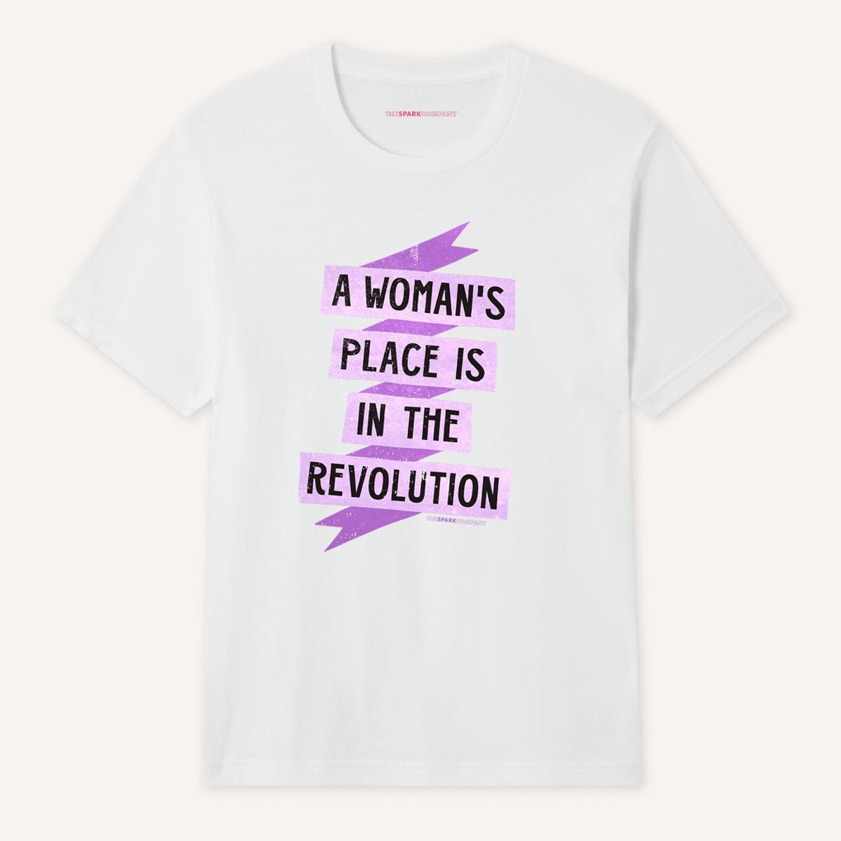 A Woman's Place Is In The Revolution T-Shirt-Feminist Apparel, Feminist Clothing, Feminist T Shirt, BC3001-The Spark Company