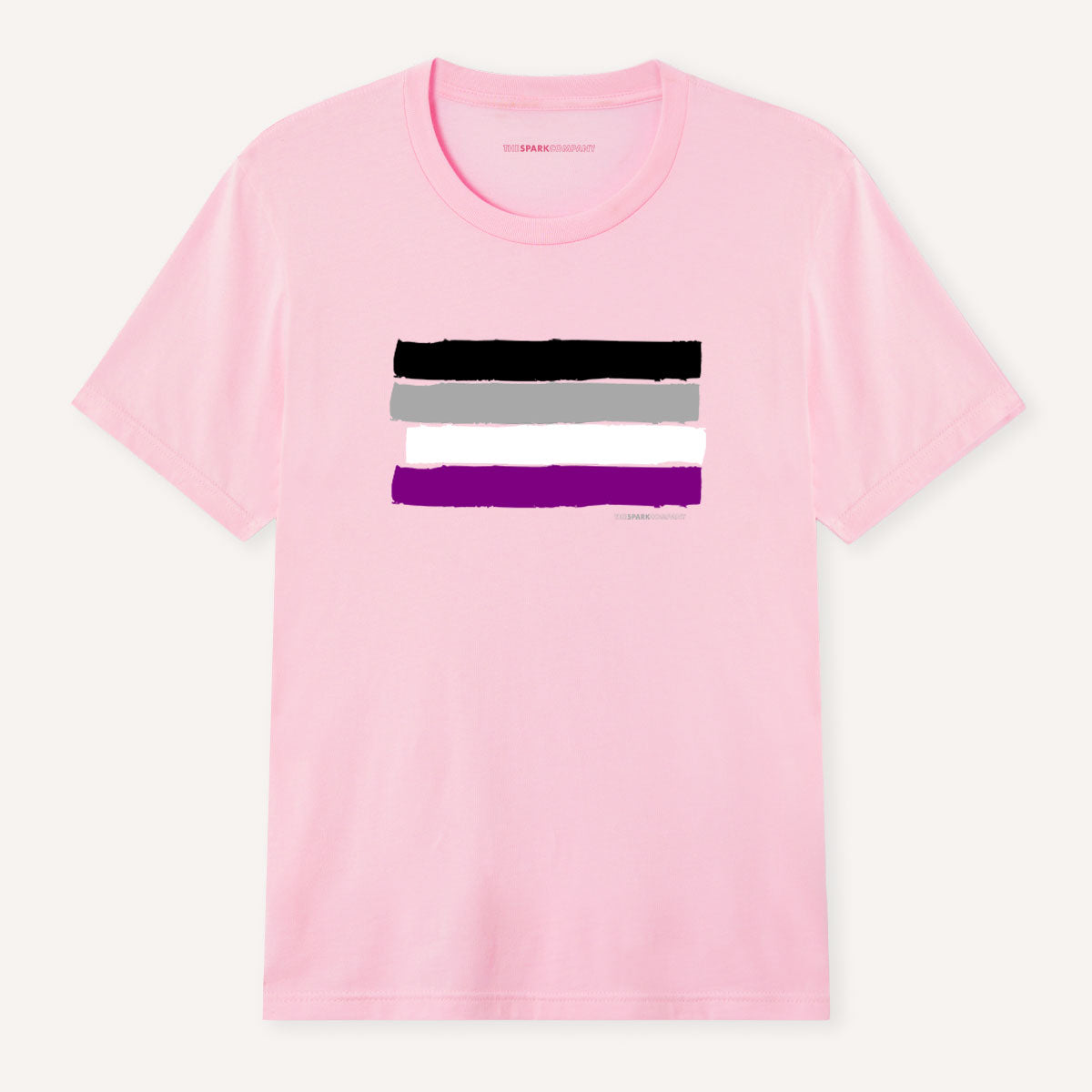 Ace Asexual Flag T-Shirt-LGBT Apparel, LGBT Clothing, LGBT T Shirt, BC3001-The Spark Company